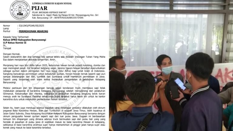 Disinyalir Melanggar PP NO 29 Tahun 2003, PIIJAR Ajukan Hearing Ke DPRD Banyuwangi