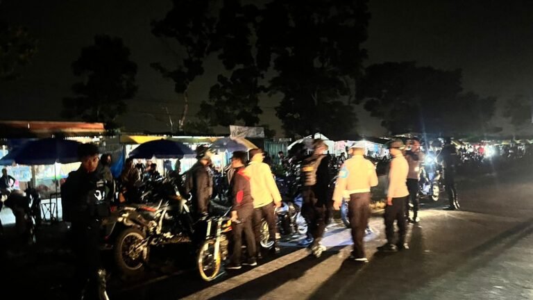Cegah Aksi Balap Liar, Polresta Banyuwangi Gelar KRYD Amankan puluhan Motor Tak Standar