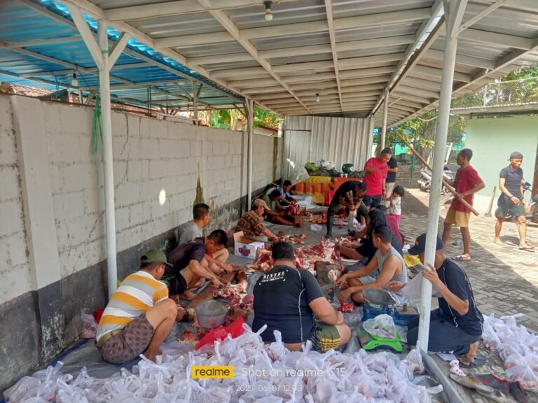 Hari Raya Idul Adha 1446 H ,Kodim 0825 Banyuwangi Berkurban Menyembelih 4 Ekor Sapi dan 2 Kambing