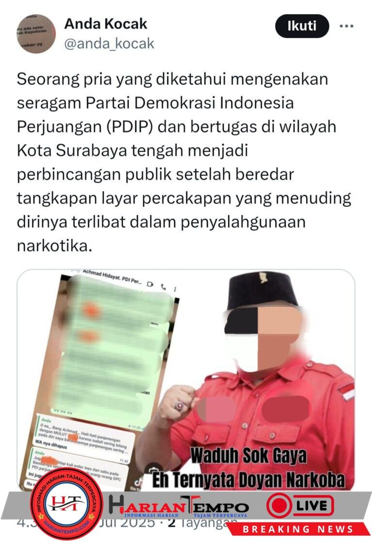 AH Diduga Pesan Ekstasi, Diduga Ketua DPRD Surabaya Ikut Diseret!