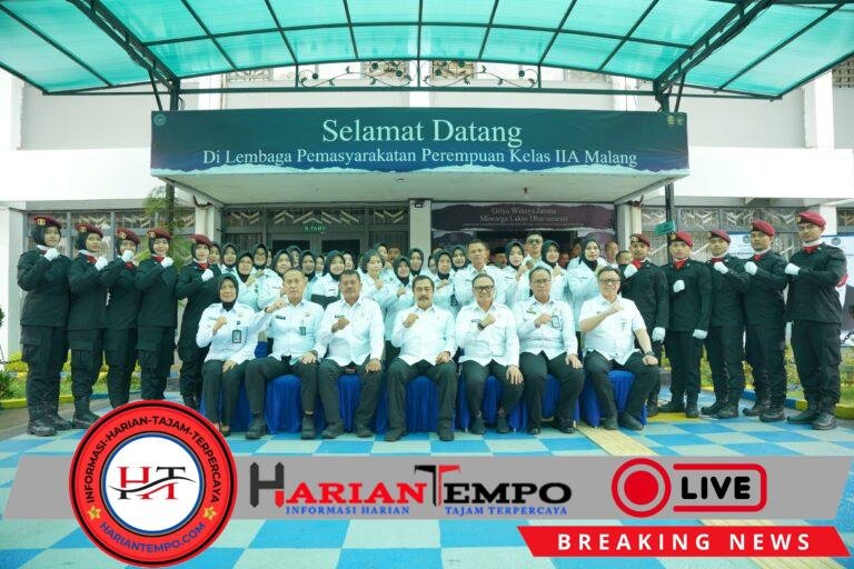 Menteri Imigrasi dan Pemasyarakatan Makan Siang Bersama Warga Binaan LPP Malang, Duduk Sama Rata Tanpa Pembeda