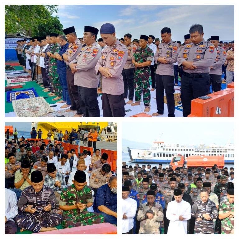 Dandim 0825/Banyuwangi Bersama Forkopimda Laksanakan Shalat Gaib untuk Korban KMP Tunu Pratama Jaya