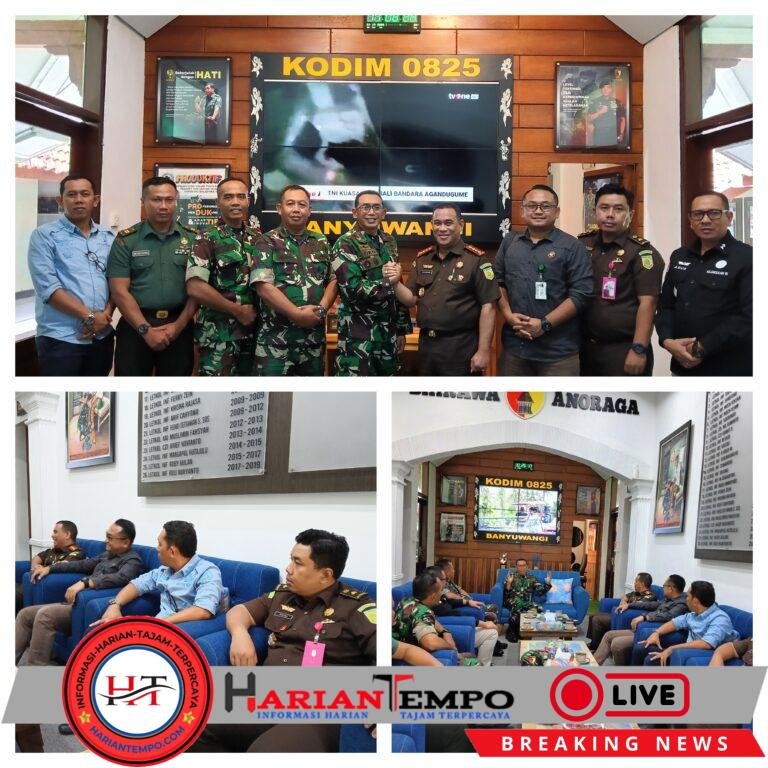 Sinergitas Forkopimda, Kunjungan Kepala Kejaksaan Negeri Banyuwangi Beserta Jajaran Ke Makodim 0825/Banyuwangi