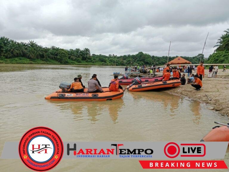 Remaja 17 Tahun Tenggelam di Sungai Kuantan, Polisi dan BPBD Lakukan Pencarian