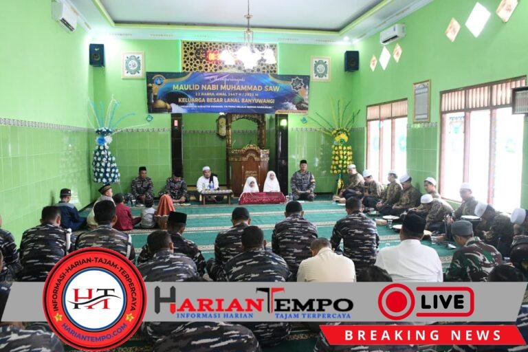 Maulid Nabi 1447 H di Lanal Banyuwangi, Danlanal Tegaskan Teladan Rasulullah sebagai Fondasi Prajurit TNI Prima