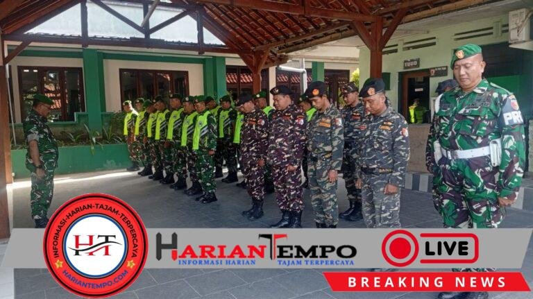 Apel Bersama Banser dan Anggota Kodim 0825 Banyuwangi, Lanjutkan Patroli Penguatan Sinergi Kebangsaan