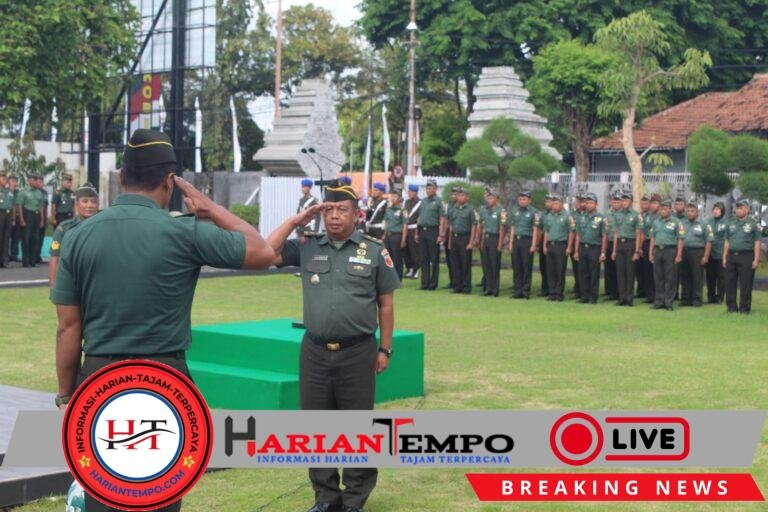 Kodim 0825/Banyuwangi Gelar Upacara 17-an Dipimpin Kasdim Mayor Kav Suprapto