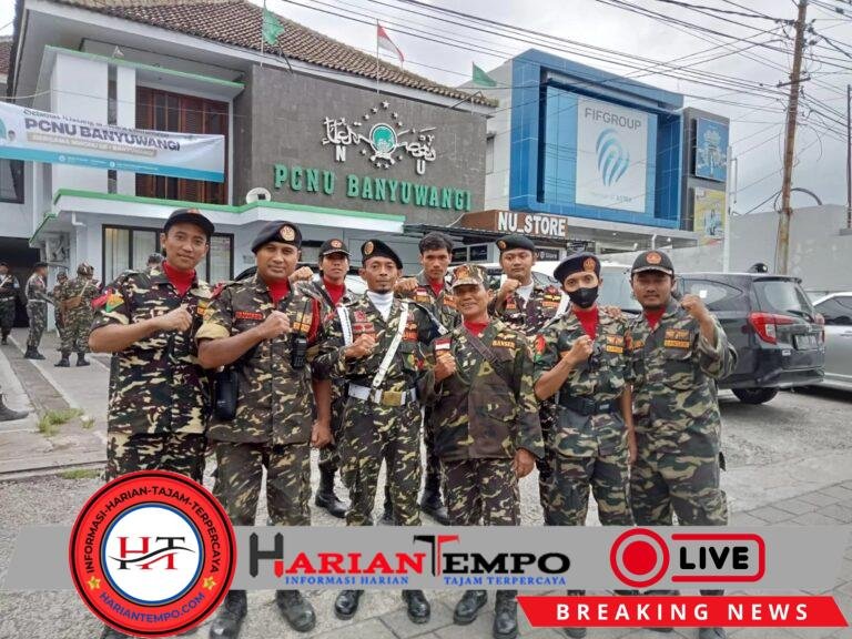 Apel Gabungan Banser dan TNI di Depan Kantor PCNU Banyuwangi Perkuat Sinergi Kebangsaan