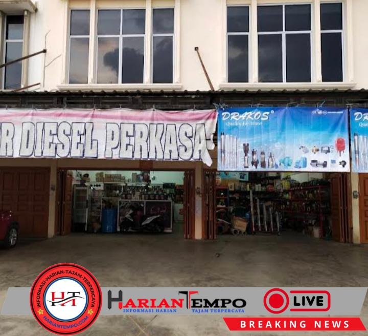 Toko Pemasok Mesin Peralatan PETI Berdiri di Depan Rumah Mantan Wabup Kuansing, Kapolres Diduga Tutup Mata