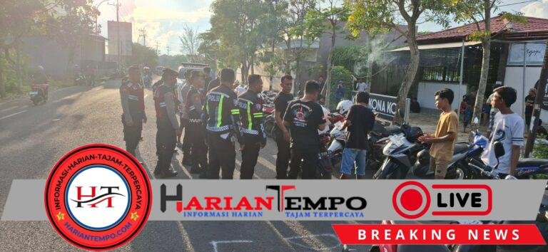 Patroli Gabungan Polres Sumenep Cegah Balap Liar 42 motor Tidak Sesuai Spektek Diamankan