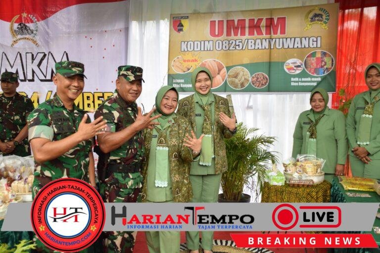 Persit Kartika Chandra Kirana Kodim 0825/Banyuwangi Pukau Pengunjung dengan Produk UMKM Khas Osing di Penutupan TMMD ke-126