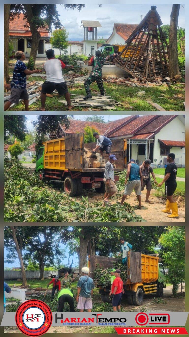 Gerak Cepat DLH dan Koramil Kota Banyuwangi Bersihkan Lokasi Terdampak Bencana di Villa Pakis Residence
