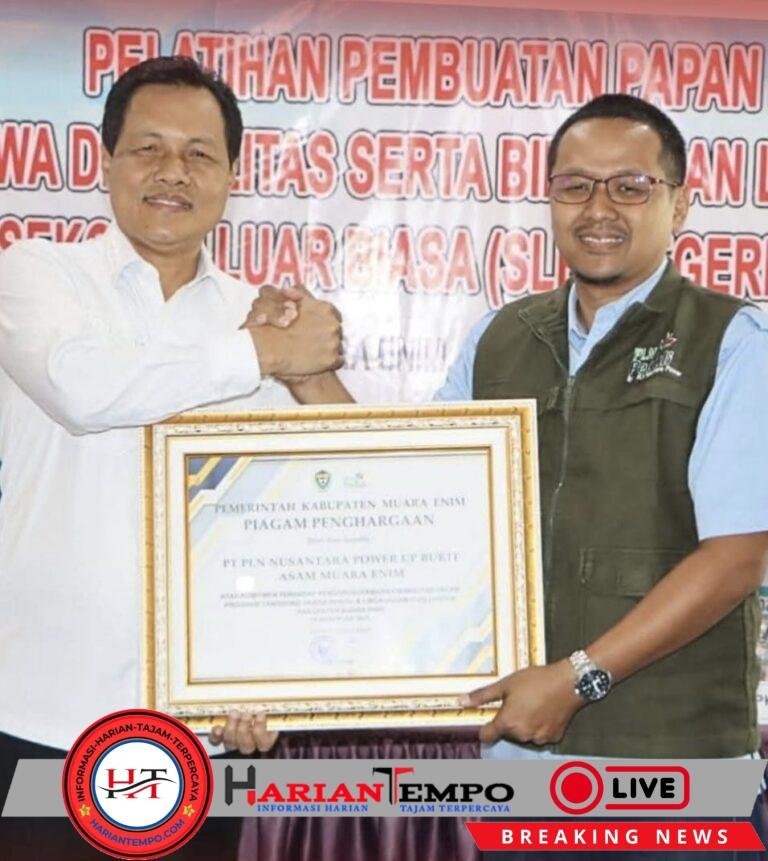 PLN Nusantara Power UP Bukit Asam Bersama Dinas PPPA Gelar Pelatihan Papan Bunga dan Eco Print di SLBN Muara Enim