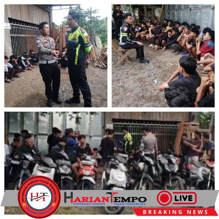 Ops Zebra Semeru 2025, Satlantas Polresta Banyuwangi Sapu Bersih Balap Liar di Jalan Lingkar Kabat
