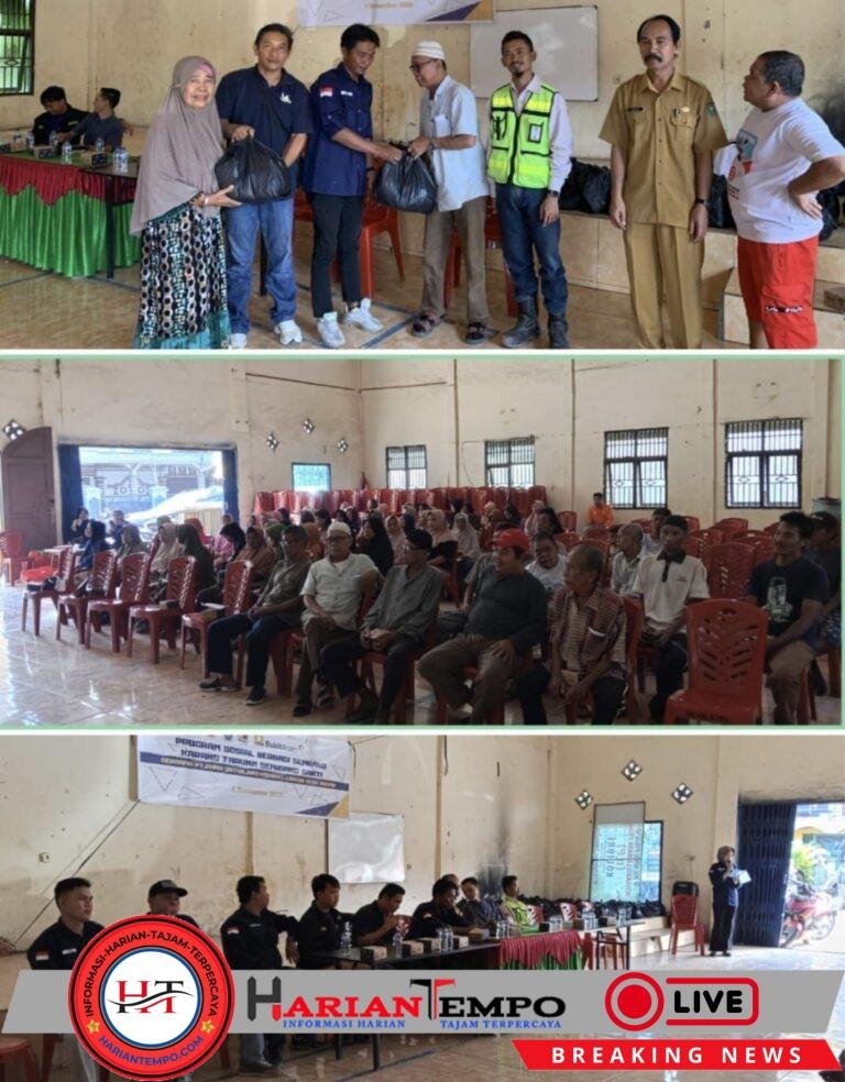 Karang Taruna Semidang sakti desa darmo. Bersama PT Pama PersadaMengelar program sosial berbagi sembako untuk lansia